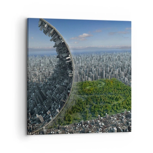 Schilderen op canvas - De natuur is eeuwig - 70x70 cm