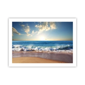 Poster - Beweging en stilte tegelijk - 70x50 cm