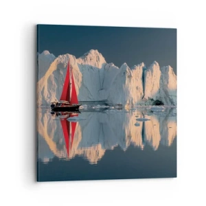 Schilderen op canvas - Aan de rand van de wereld - 70x70 cm