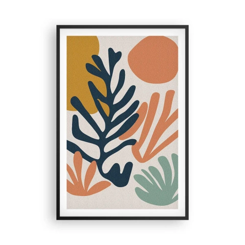 Poster in een zwarte lijst - Koraalzeeën - 61x91 cm