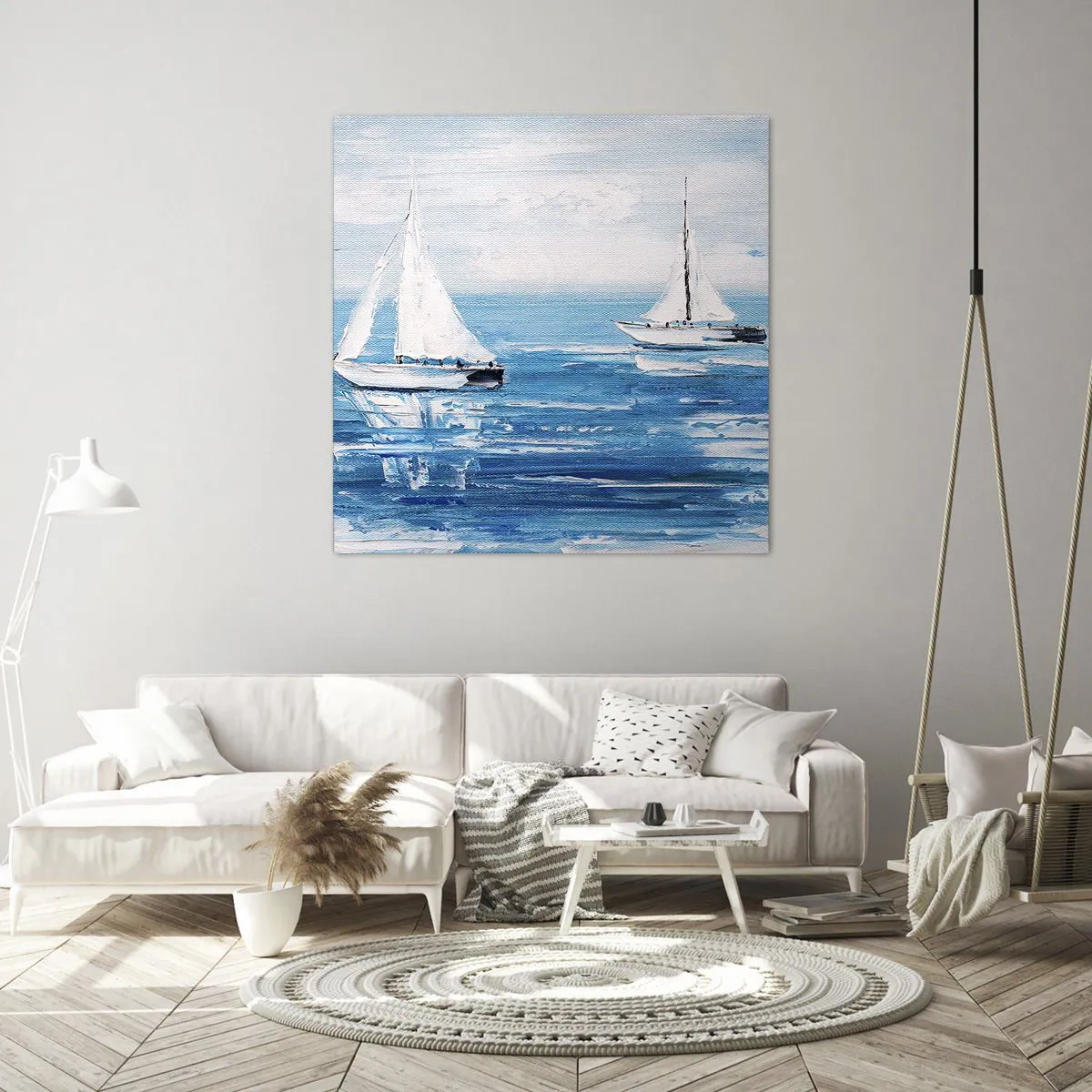 Schilderen op canvas - Met een vriend aan mijn zijde - 60x60 cm