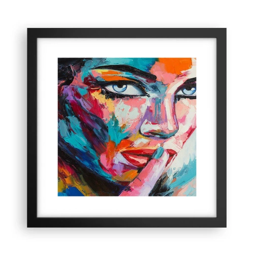 Poster in een zwarte lijst - Ons eerste geheim - 30x30 cm