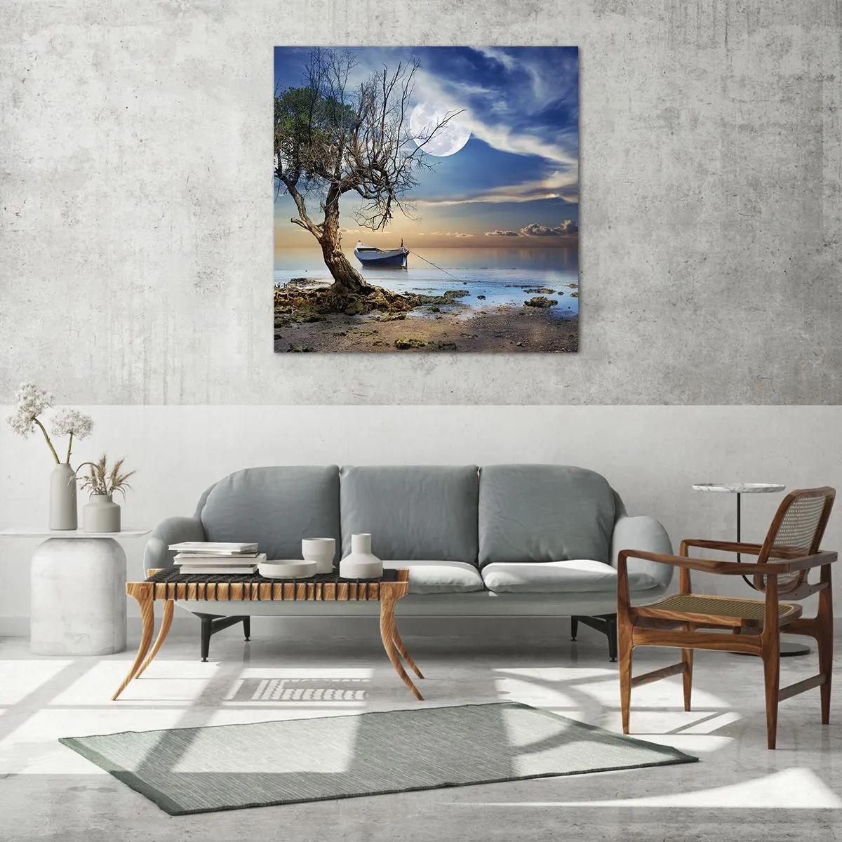 Schilderen op glas - Is dit het einde of het begin? - 60x60 cm