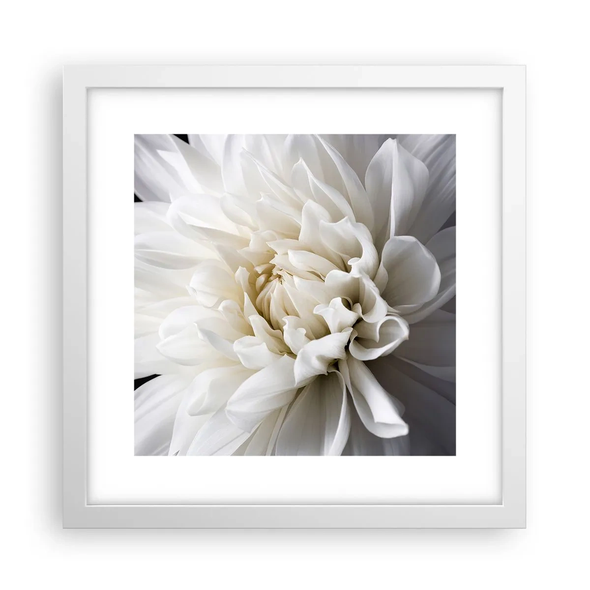 Poster in een witte lijst - Ochtend van de bruid - 30x30 cm