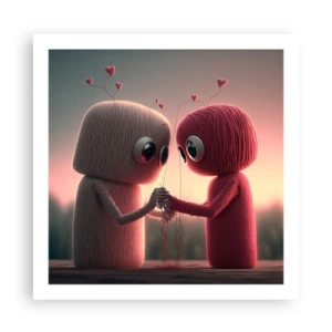 Poster - Iedereen mag liefhebben - 60x60 cm