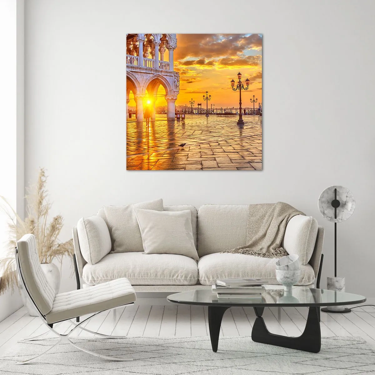 Schilderen op glas - Waar is iedereen? - 60x60 cm