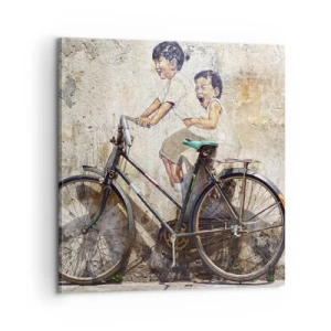 Schilderen op canvas - Waar of niet waar? - 60x60 cm