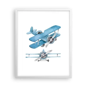 Poster in een witte lijst - Een geboren winnaar - 40x50 cm