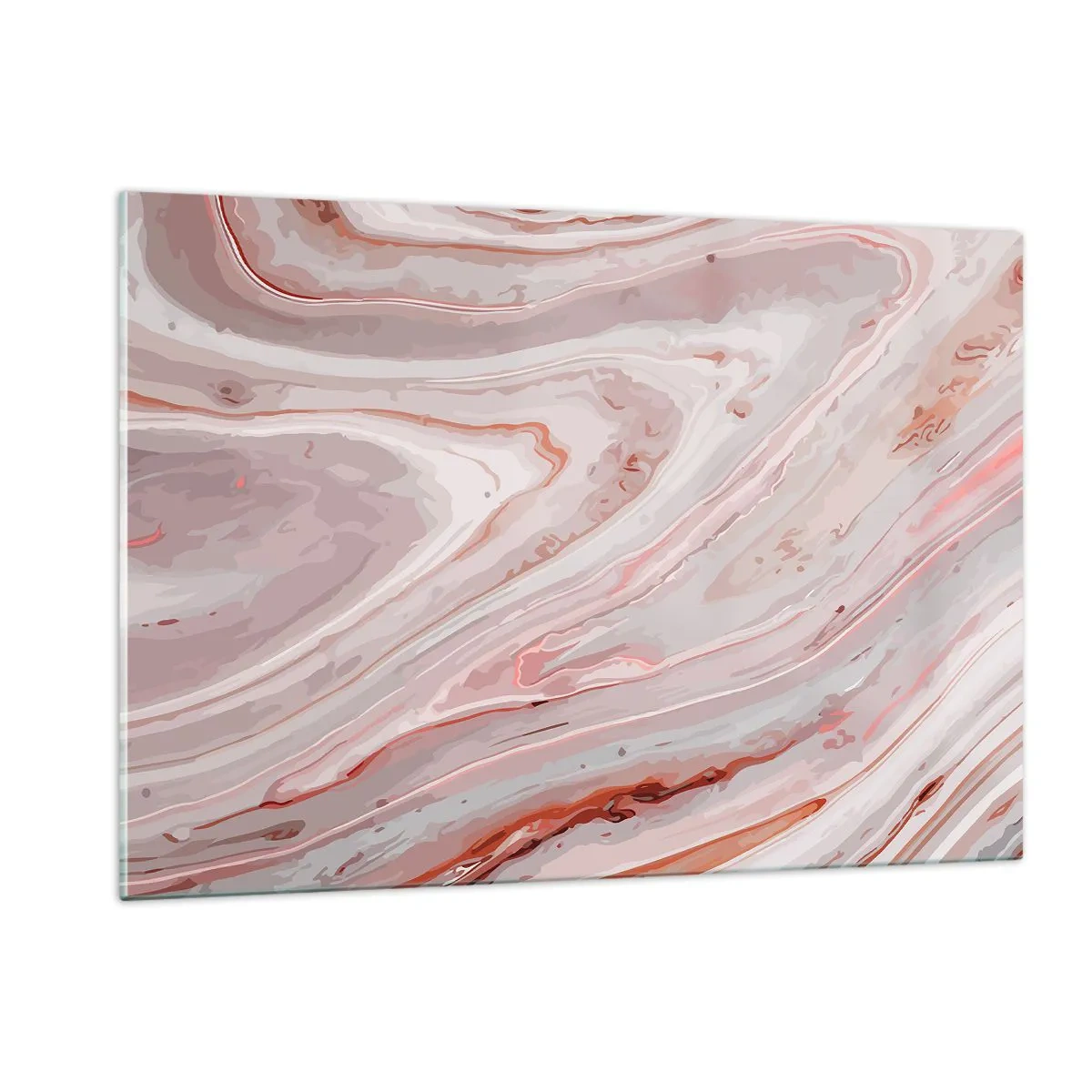Schilderen op glas - Roze vloeistof - 120x80 cm