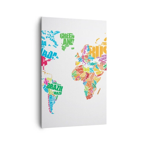 Schilderen op canvas - Ik wil ze allemaal weten - 80x120 cm