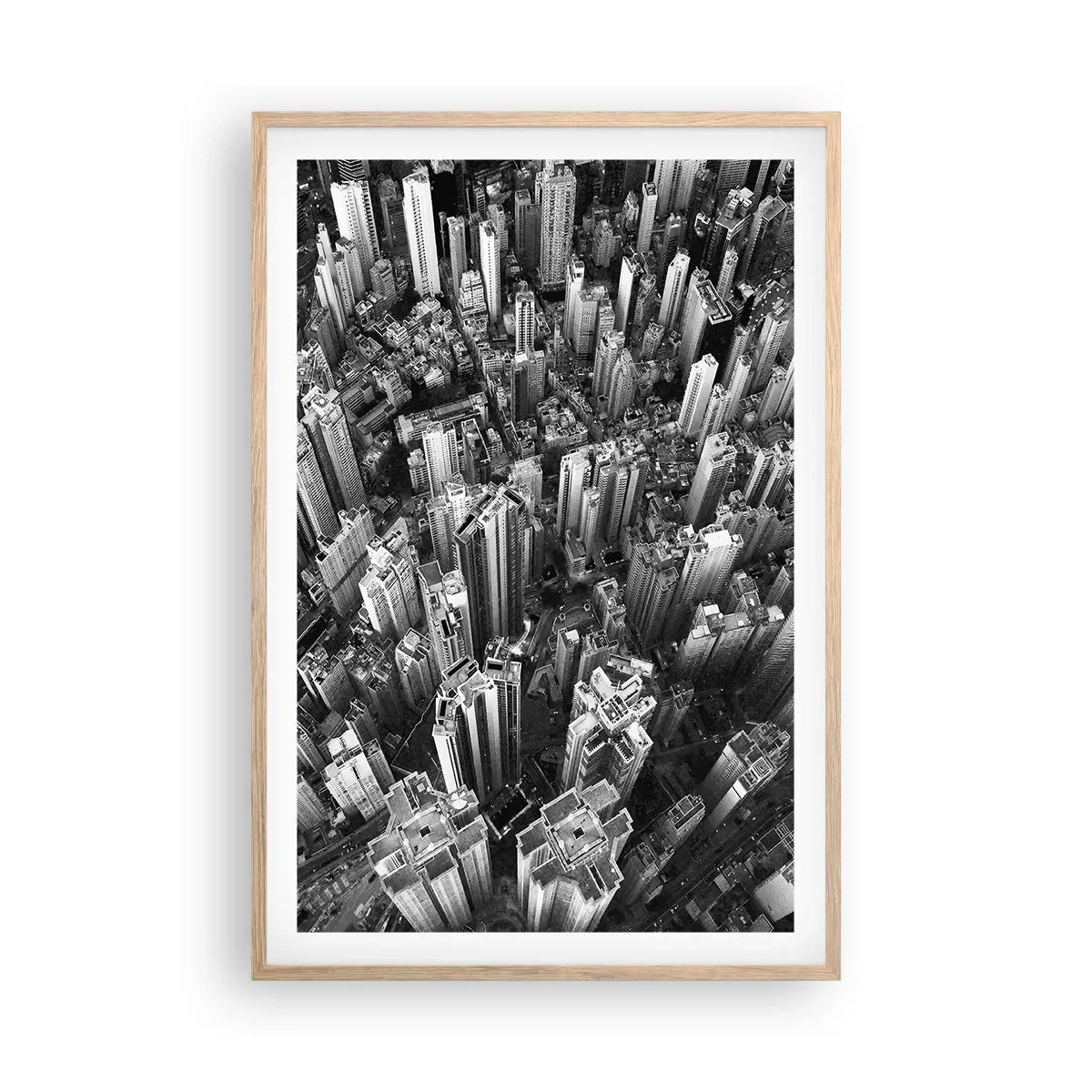 Een poster in een licht eiken lijst - Nog steeds hoger en hoger - 61x91 cm