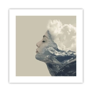 Poster - De schoonheid van de elementen - 40x40 cm