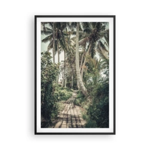 Poster in een zwarte lijst - Palmsteeg - 61x91 cm