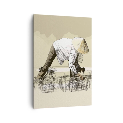 Schilderen op canvas - Succesvolle oogst - 70x100 cm