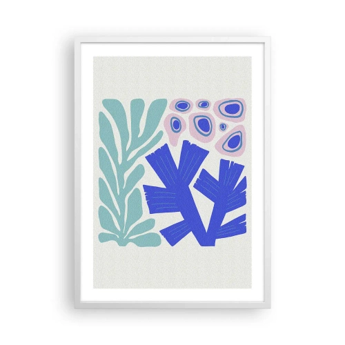 Poster in een witte lijst - Onderwater tuin - 50x70 cm