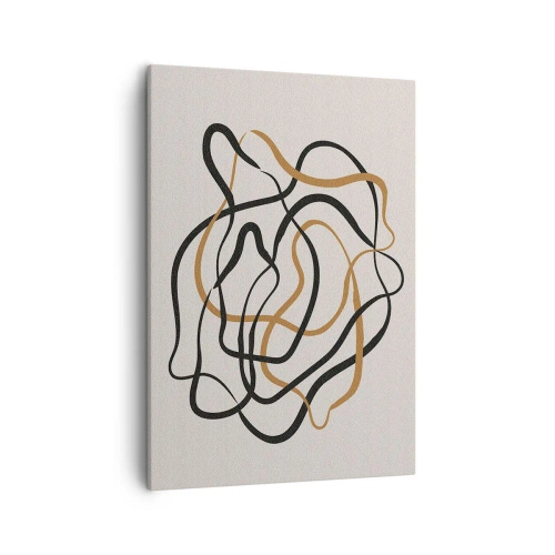 Schilderen op canvas - Alles ging mis - 50x70 cm