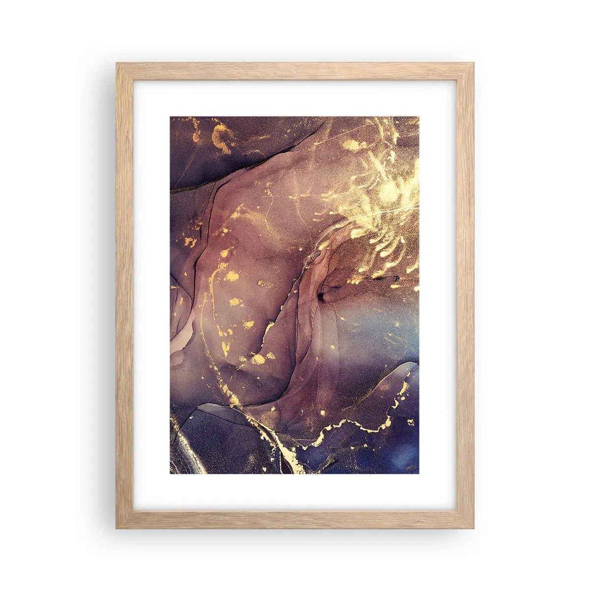 Een poster in een licht eiken lijst - Materie en geest - 30x40 cm