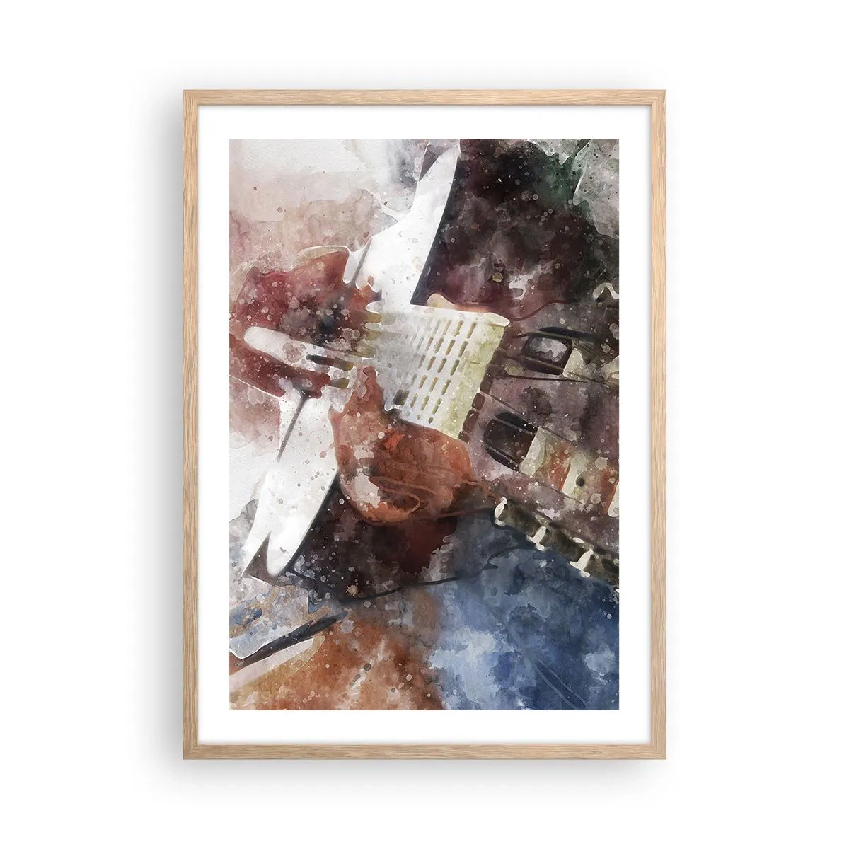 Een poster in een licht eiken lijst - En wat vind je ervan? - 50x70 cm