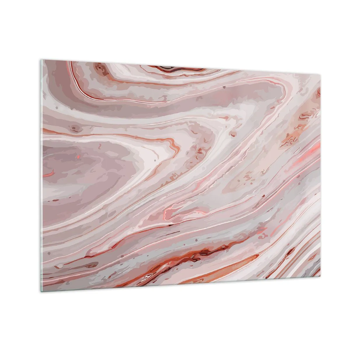 Schilderen op glas - Roze vloeistof - 100x70 cm