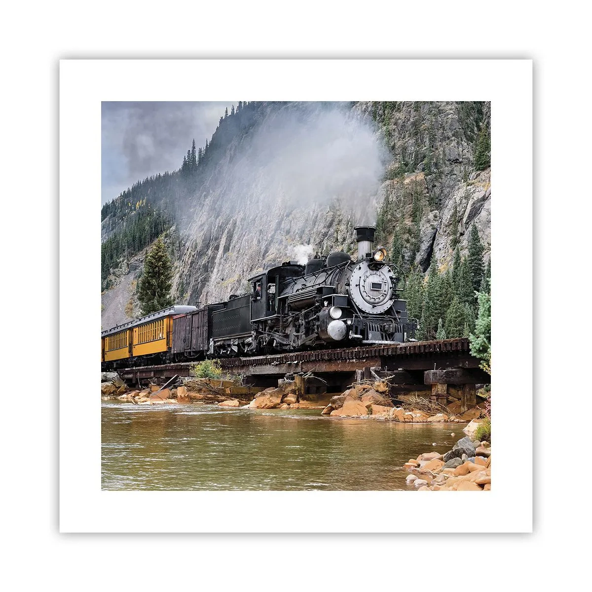 Poster - Waar wil je naar toe? Waar naar toe? - 40x40 cm