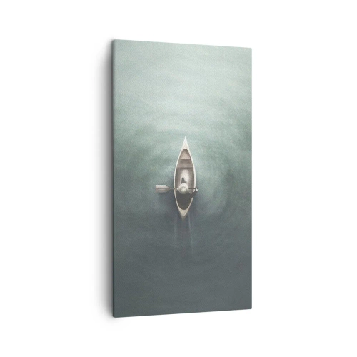 Schilderen op canvas - Door het maanmeer - 45x80 cm