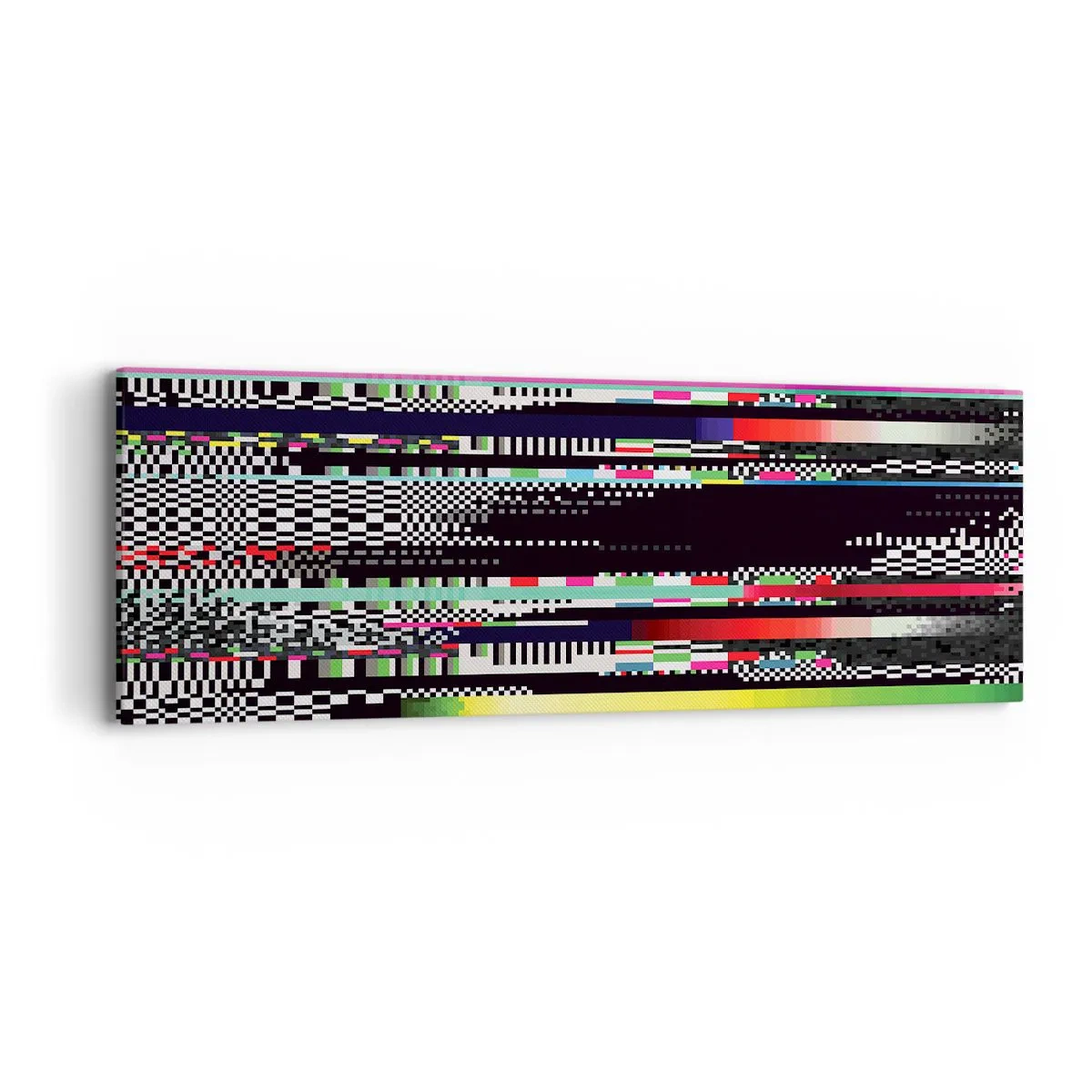 Schilderen op canvas - Het controlebeeld van de werkelijkheid - 90x30 cm