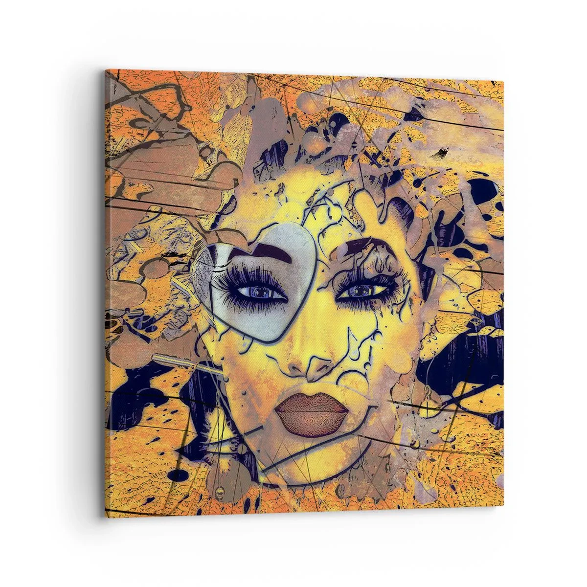 Schilderen op canvas - Zonnige schoonheid - 70x70 cm