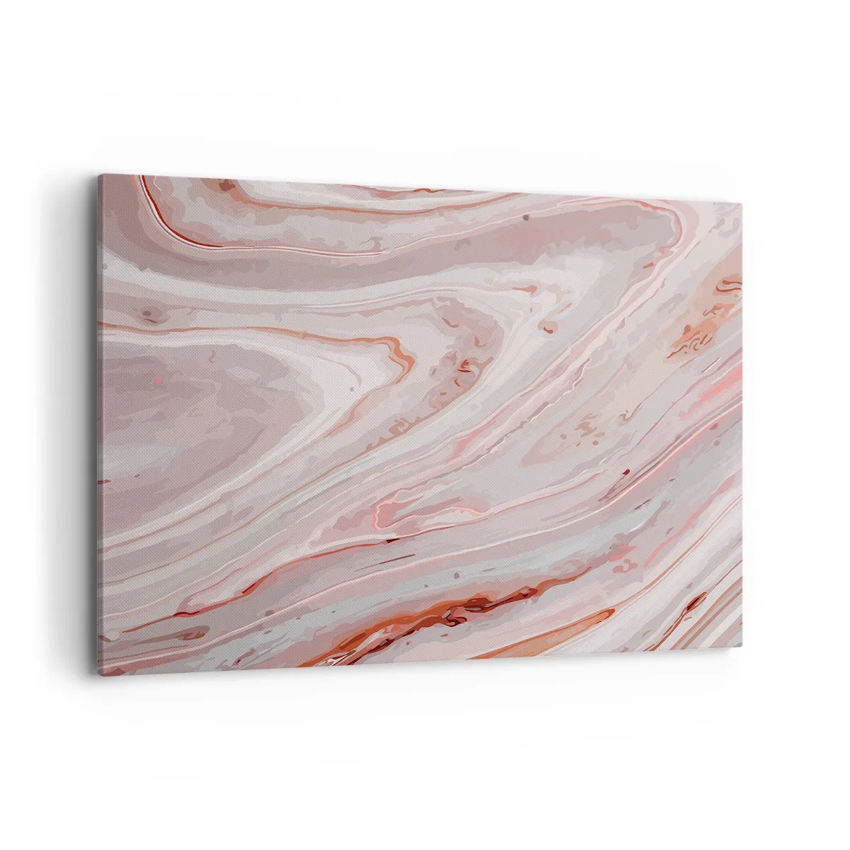 Schilderen op canvas - Roze vloeistof - 100x70 cm