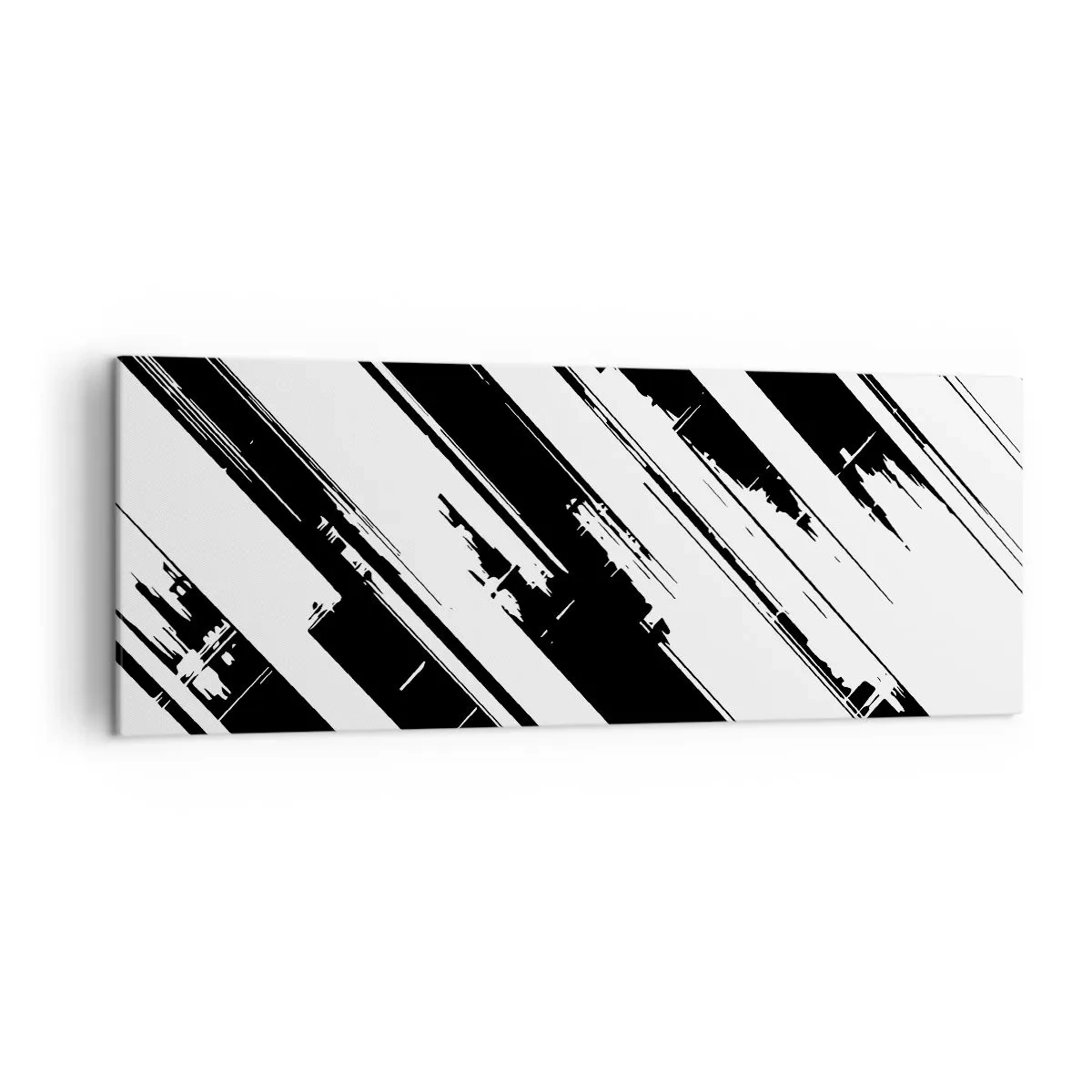 Schilderen op canvas - Een intense en dynamische compositie - 140x50 cm