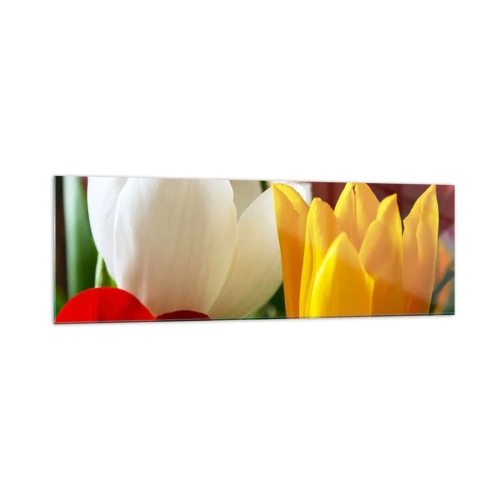 Schilderen op glas - Tulpenkoorts - 160x50 cm