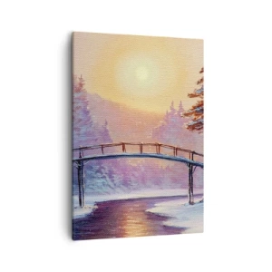 Schilderen op canvas - Vier seizoenen - winter - 50x70 cm