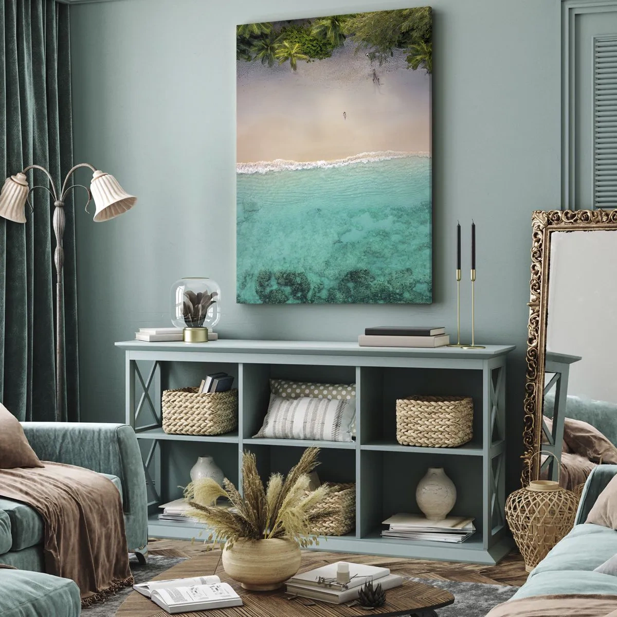Schilderen op canvas - Paradijsstrand - 70x100 cm
