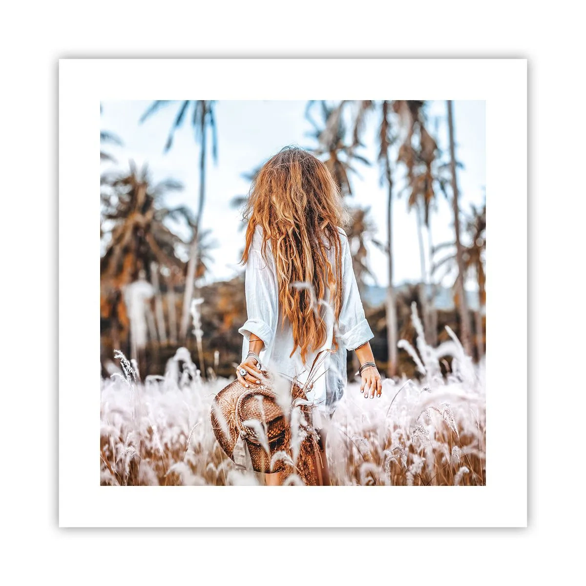 Poster - Geboren uit graspluis - 40x40 cm