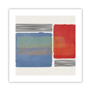 Poster - De geest en de letter van de geometrie - 40x40 cm