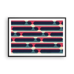 Poster in een zwarte lijst - In de diepte en vooruit - 91x61 cm