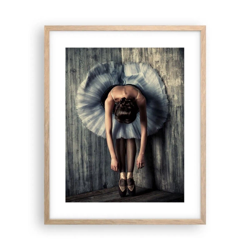 Een poster in een licht eiken lijst - Wanneer de muziek stopt - 40x50 cm