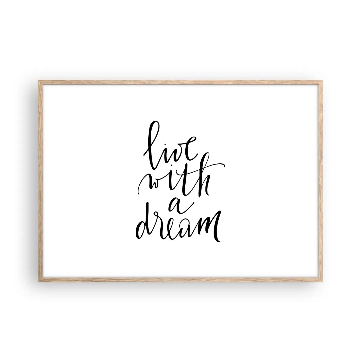 Een poster in een licht eiken lijst - Natuurlijk - 100x70 cm