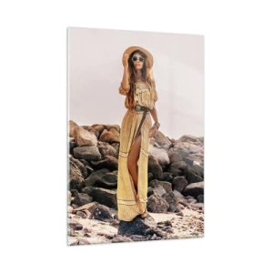 Schilderen op glas - De magie van stenen - 50x70 cm