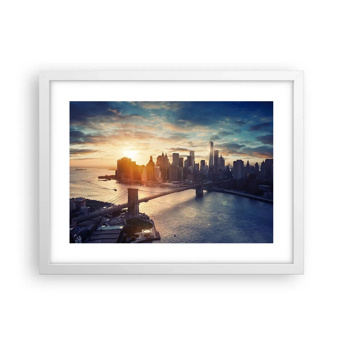 Poster in een witte lijst - Westers cultuurmonument - 40x30 cm