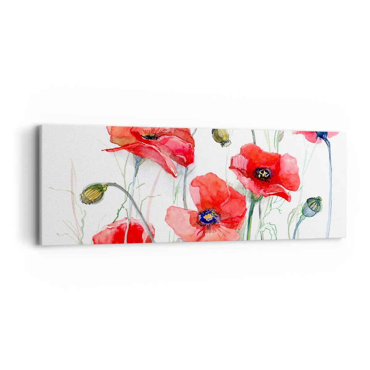Schilderen op canvas - Poolse bloemen - 90x30 cm