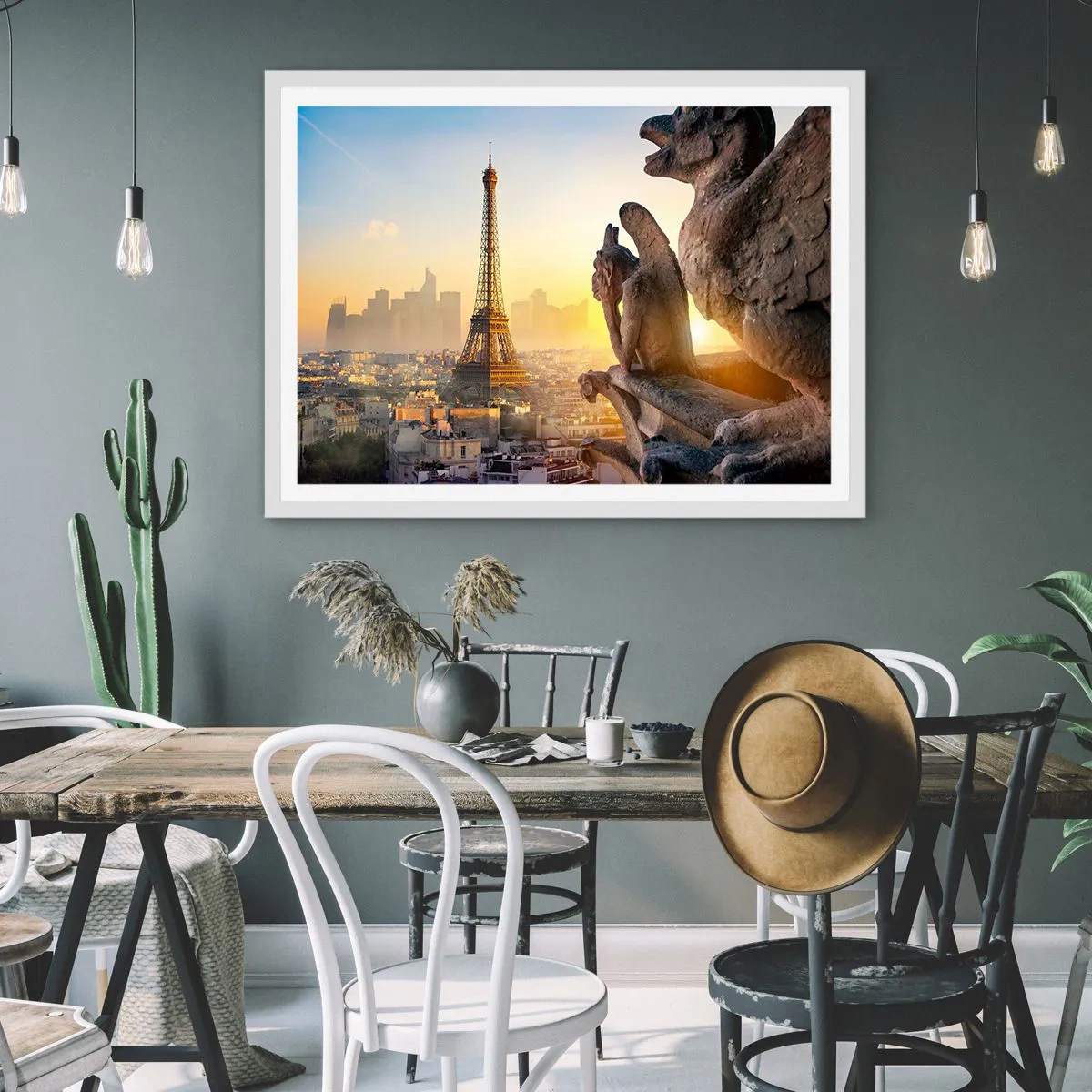 Poster in een witte lijst - Er is veel veranderd... - 100x70 cm
