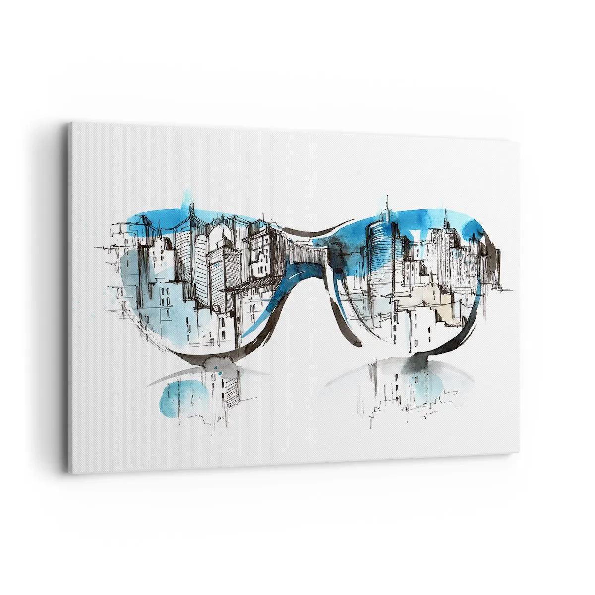 Schilderen op canvas - Chique van de grote stad - 100x70 cm