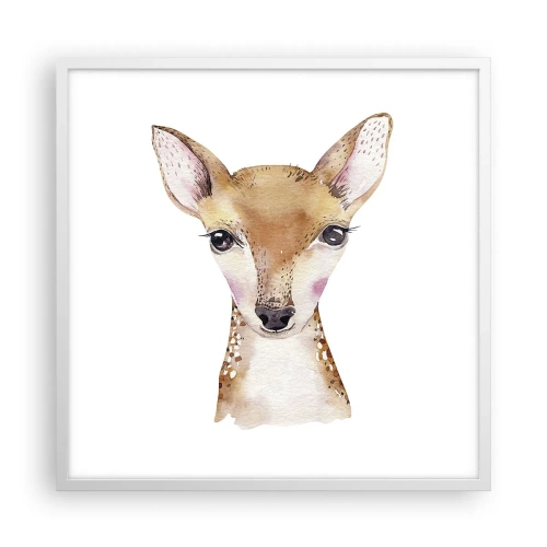 Poster in een witte lijst - De aard van onschuld - 60x60 cm