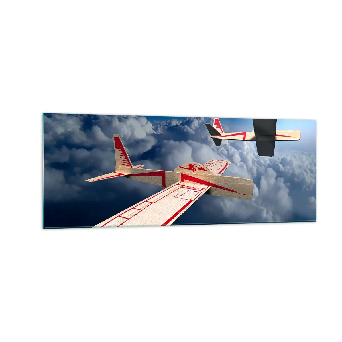 Schilderen op glas - Nog hoger, nog verder - 140x50 cm