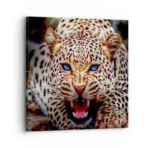 Schilderen op canvas - Boosheid schaadt de schoonheid niet - 30x30 cm