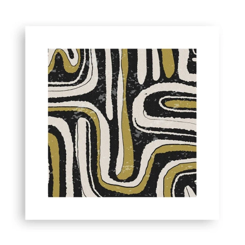 Poster - Compositie: wegen en steegjes - 30x30 cm
