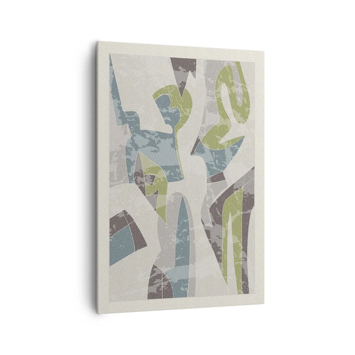 Schilderen op canvas - Compositie achter het glas - 70x100 cm