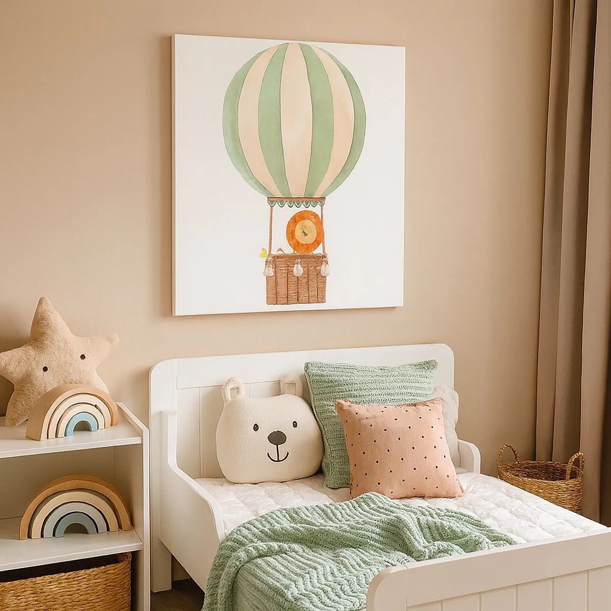 Schilderen op canvas - Leons reizen - 30x30 cm