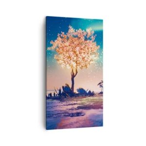 Schilderen op canvas - De natuur vergaat niet - 45x80 cm