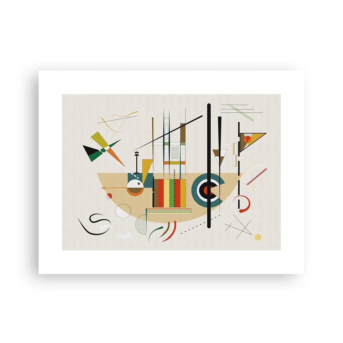 Poster - En de wereld lacht - 40x30 cm